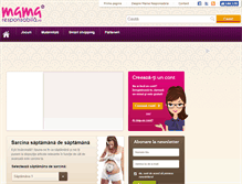 Tablet Screenshot of mamaresponsabila.ro